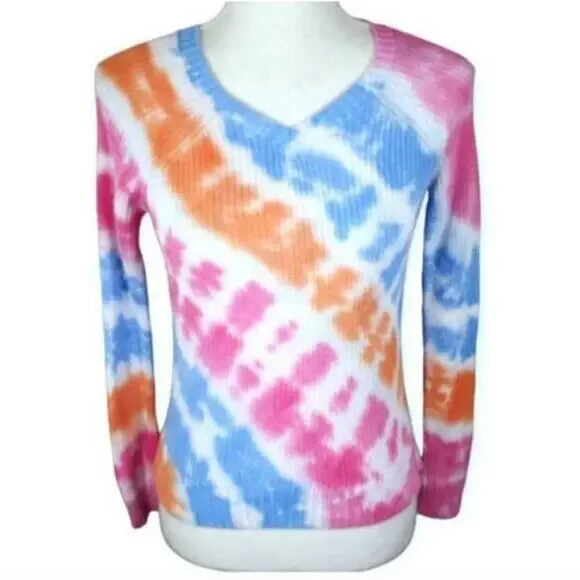 EPIC THREADS RAINBOW TIE DYE GIRLS SWEATER SZ.M NWT. - Picture 2 of 9